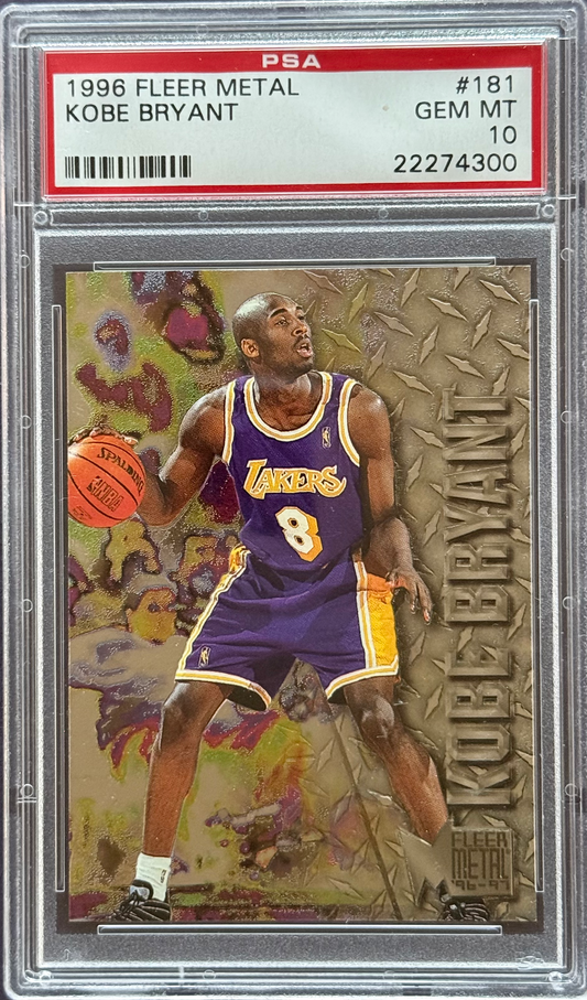 1996 Fleer Metal Kobe Bryant #181 PSA 10