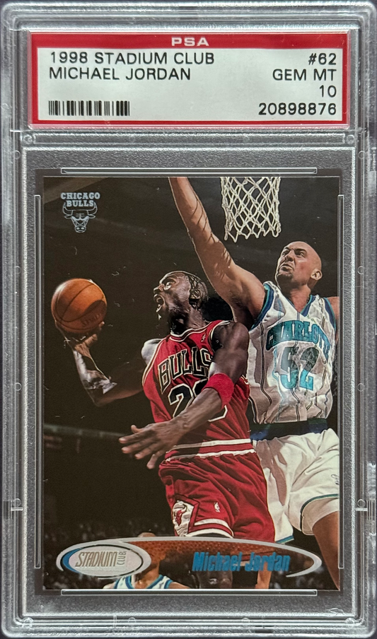 1998 Stadium Club Michael Jordan #62 PSA 10