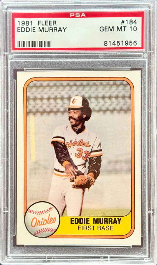 1981 Fleer Eddie Murray #184 PSA 10