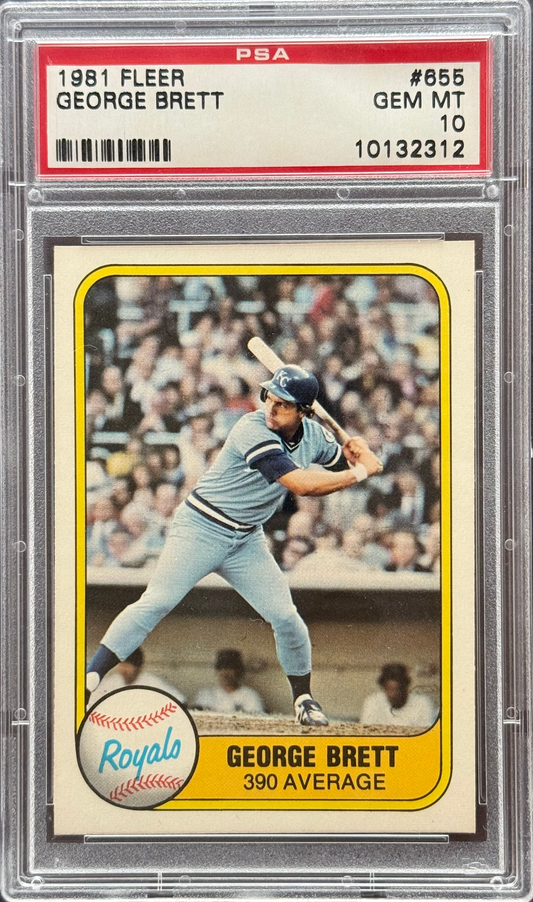 1981 Fleer George Brett #655 PSA 10