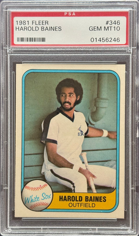 1981 Fleer Harold Baines #346 PSA 10