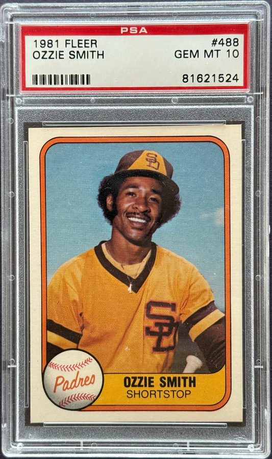 1981 Fleer Ozzie Smith #488 PSA 10