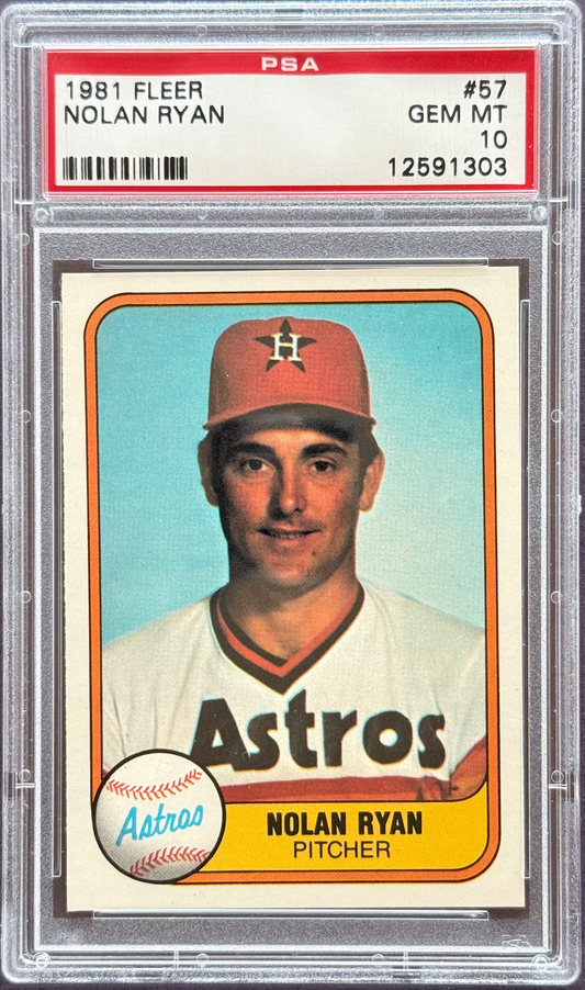 1981 Fleer Nolan Ryan #57 PSA 10