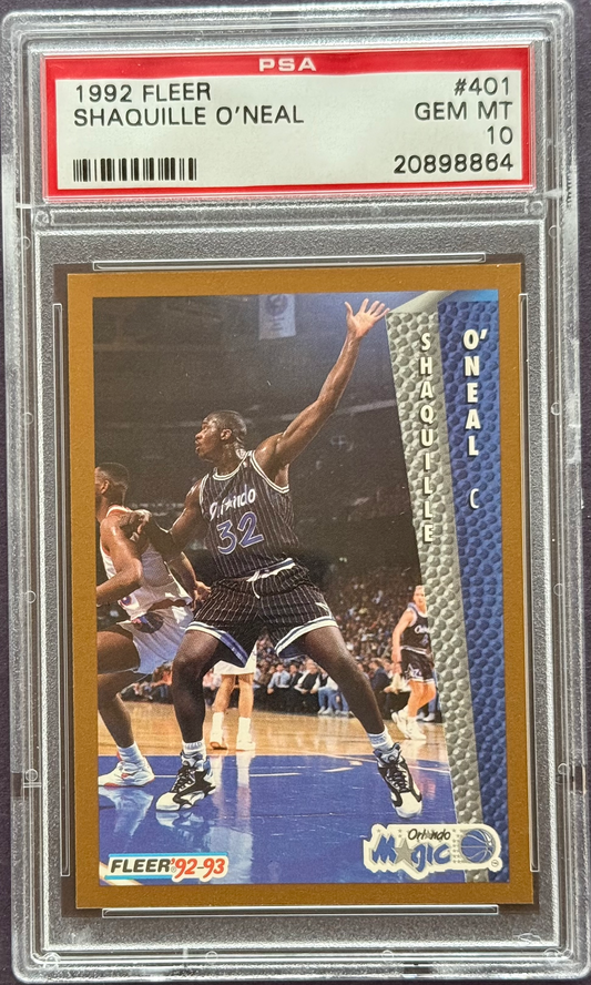 1992 Fleer Shaquille O'Neal #401 PSA 10