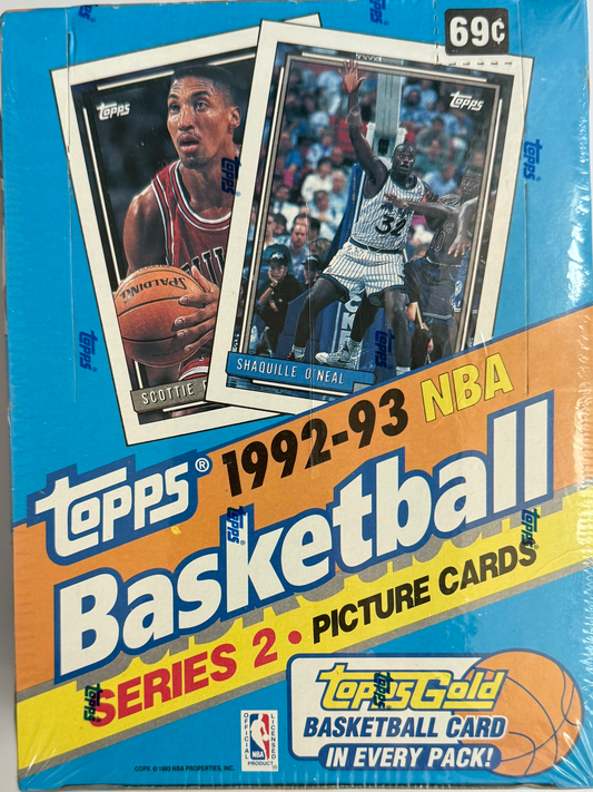 1992-93 Topps Basketball Series 2 Factory Sealed Box