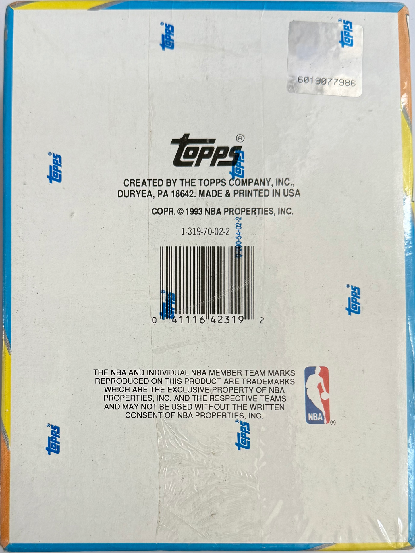 1992-93 Topps Basketball Series 2 Factory Sealed Box